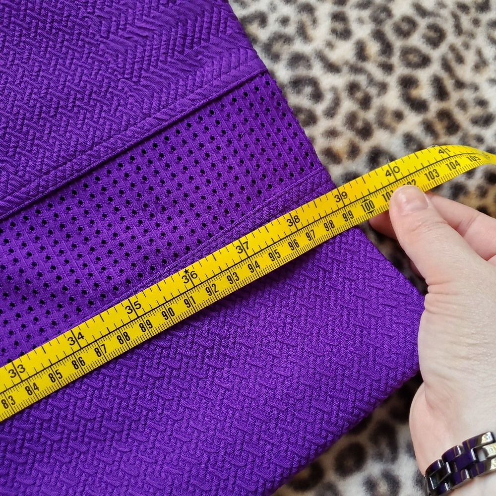 Cache Primary Solid Purple Structured Textured Fo… - image 6